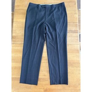 Canali 1934 Dress Pants Mens 38x30 Gray 100% Wool Flat Trousers ITALY